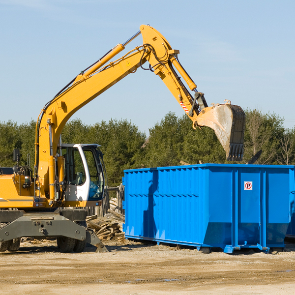 can i rent a residential dumpster for a construction project in Rondo